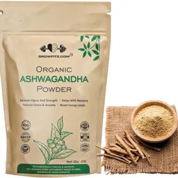 growfitz Organic Ashwagandha Root Powder | Withania Somnifera image 1