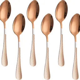 Rose-Gold Eating Spoon, Meal Spoon, Food Spoon, Dining Spoon, Daily Use Spoon Stainless Steel Table Spoon Set-image-19