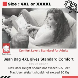 beannie 4XL Premium, Designer - Snooze Squad Theme-I get up early - Printed Teardrop Bean BagWith Bean Filling image 3