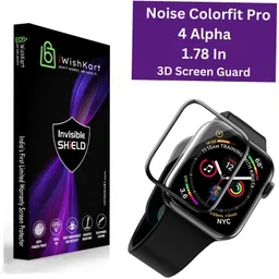iWishKart Edge To Edge Screen Guard for Noise Colorfit Pro 4 Alpha, Pro4 Alpha, Pro4Alpha, 1.78Inch, Smart Watch NOT Included, NOT Tempered Glass, 3D Curved Screen Guard-picture-25