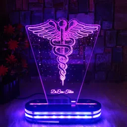 Personalized Acrylic Doctors Name 3D Illusion LED Multicolor lamp Night Lamp-image-18