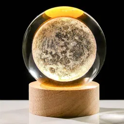 hirsstore Moon Crystall Ball for Home Decor and for gifts for you sibling Night Lamp-picture-33
