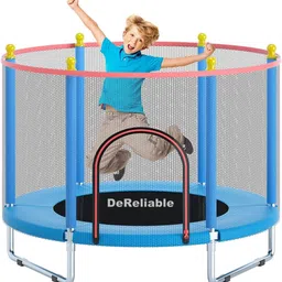 dereliable 55" 100kgs weight capacity Trampoline with Safety Net & U Shaped Leg Trampoline-picture-14