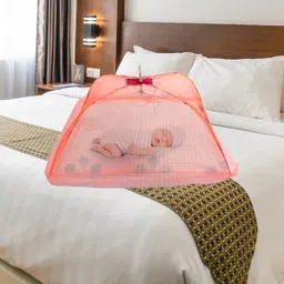 Polyester Kids Washable Baby Mosquito Net 4 Stick Printed multi colour Mosquito Net-image-37