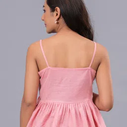 majoka creations Party Sleeveless Embroidered, Solid Women Multicolor Top image 2