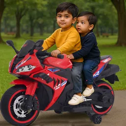 wishmaster Motorbike for 3–8 Year Kids | 2 Seater | Music Player | Hand Accelerator Bike Battery Operated Ride On-picture-25