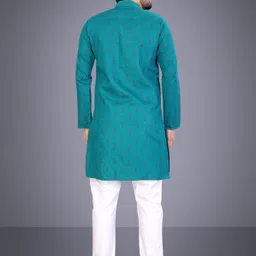 spoque Men Cotton Blend Kurta Pyjama Set image 2