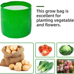 redwud 250 GSM HDPE Gardening Grow Bag for Plants Vegetable(18" X 18")(Pack of 1) Grow Bag image 5