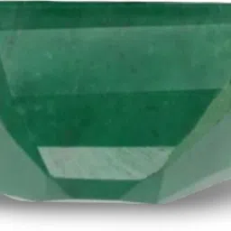 geme 6.00 Ratti Square Emerald (पन्ना) stone with Lab Tested card. Crystal, Stone Emerald Ring image 2