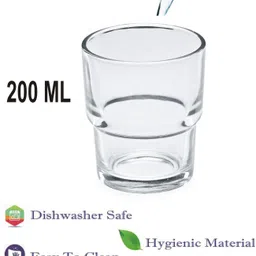 1st time Multipurpose Drinking Glass Ideal For Home, Café, & Restaurant Use -A13 Glass Water/Juice Glass image 4