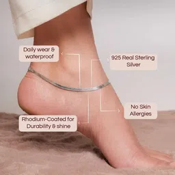 rv jewels Anti Tarnish Stainless Steel Snack Chain Anklet for woman Stainless Steel Anklet Stainless Steel Anklet image 4