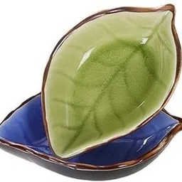 naidev Ceramic Mixing Bowl Leaf Ceramic Seasoning Soy Sauce Vinegar Small Plate-picture-11