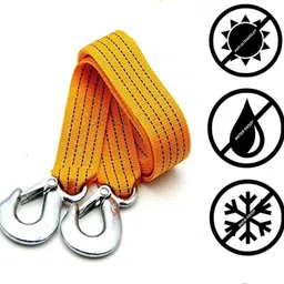 ccmm High Strength & Durability Nylon Yellow Towing Rope For Car-26 2.5 m Towing Cable image 2