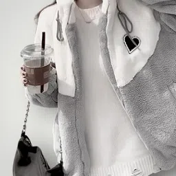 sheen ellision Fleece Coat For Women-picture-33