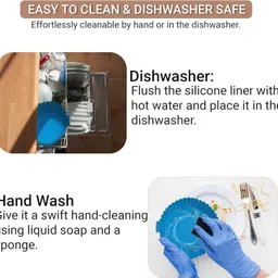 viradiya's Reusable Nonstick Air Fryer Silicone Baking Tray, 6 Pcs set, Multicolor, Airfryer Tray image 5