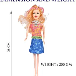 toyporium Shine Dolls for Girl’s Surprise Moveable Doll Set with Beautiful Accessories-T14 image 4