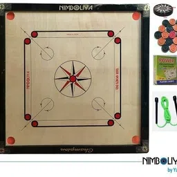 nimboliya Champion 32*32 with Ludo, jumping roop 81 cm Carrom Board-picture-10