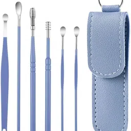 koccido 6 Pcs Resuable Ear Cleaner Wax Tool Set with Storage Leather Pouch-picture-17