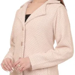 hallinton Hair , Dry Clean Only Self Design Coat For Women image 4