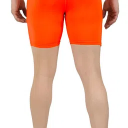 never lose Solid Men Orange Tights image 3