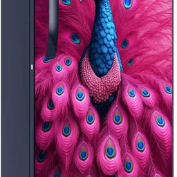 parthdecore 49 inch Fridge Single Door Wallpaper Sticker Wrap For Refrigerator (Size 24x49 inch) Self Adhesive Sticker image 2