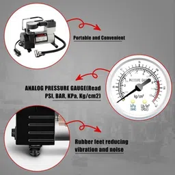 obixo 35 psi Tyre Air Pump for Car & Bike image 3