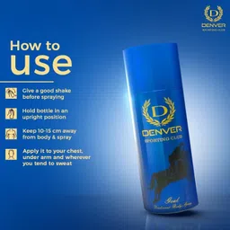 denver Caliber,GOAL |Long Lasting|Provides 24hour odor protection Body Spray - For Men image 5