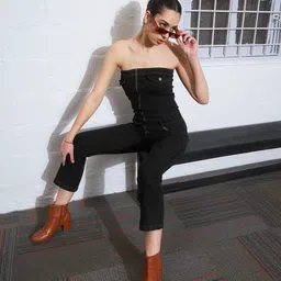 sassafras Solid Women Jumpsuit image 3