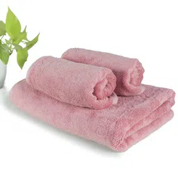 Heelium Set Of 3 Super Soft & Quick Absorbent 600 GSM Bamboo Cotton Towel Set-picture-12