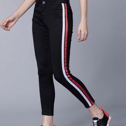Tokyo Talkies Women Black Super Skinny Fit Mid-Rise Clean Look Jeans-picture-37