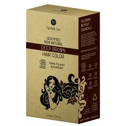 HERBAL ME Certified 100% Natural Hair Colour 200 g - Deep Brown-image-19