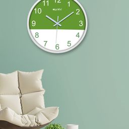OLIVE TREE White & Green Analogue Contemporary Round Wall Clock-picture-35
