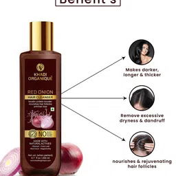 Khadi Organique Red Onion Shampoo-200 ml image 2