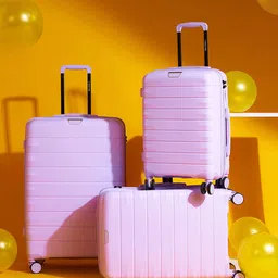 Nasher Miles Vienna Set Of 3 Water Resistance Hard-Sided Trolley Suitcase-picture-39