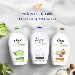 Dove Deeply Nourishing Shea Butter & Vanilla Hand Wash For Soft & Smooth Hands - 250ml image 3