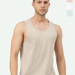 FREECULTR Men Pack Of 4 Anti-Microbial Breath-Tech Bamboo Cotton Innerwear Gym Vests-image-47