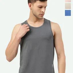 FREECULTR Men Pack Of 4 Anti-Microbial Breath-Tech Bamboo Cotton Innerwear Gym Vests-picture-12