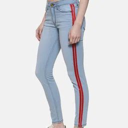 Campus Sutra Women Blue Super Skinny Fit High-Rise Clean Look Jeans-image-55