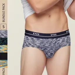 XYXX Men Pack Of 5 Printed IntelliSoft Antimicrobial Artisto Basic Briefs XYBRF5PCKN212-picture-21
