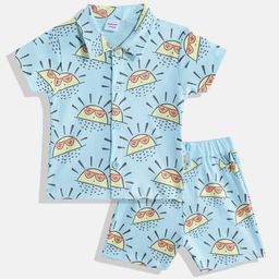 Moms Love Infant Boys Conversational Printed Pure Cotton Clothing Set-picture-23