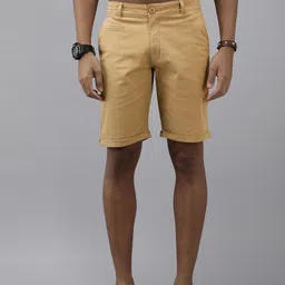 The Roadster Lifestyle Co. Men Solid Mid-Rise Regular Fit Shorts-image-56