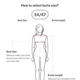 Ethnovog Women Peach-Coloured Blue Foil Print Made To Measure Kurta with Palazzos image 5