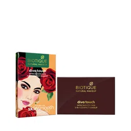 BIOTIQUE NATURAL MAKEUP Diva Touch Creamy Oatmeal Satin Smooth Skin 3-in-1 Compact C102 image 4