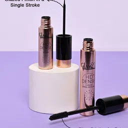 GLAM21 Set Of 4 HD Dense Eyeliner, HD Dense Mascara Black, Brow Grip Gel & Eyebrow Palette image 5