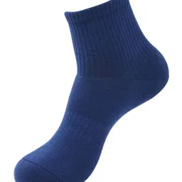 socksxpress Balenzia Men Pack Of 3 Navy Blue Solid Above Ankle-Length Socks image 3