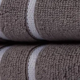 MARK HOME Set of 2 Cotton Grey 500 GSM Zero Twist Anti Microbial Treated Towels image 3