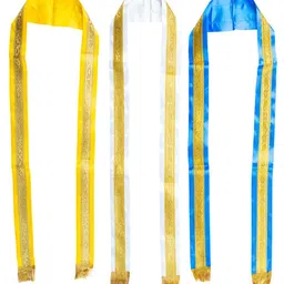 ETHAZH Kids Set of 7 Shri krishna Angavstram Golden Jari Dhoti image 4