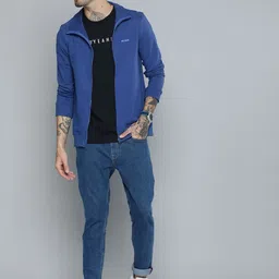 R.Code by The Roadster Life Co. Men High Neck Sweatshirt image 3