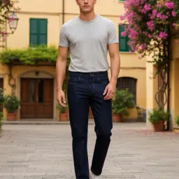 Shein Low Rise Fly With Button Closure Light Wash Jeans image 4