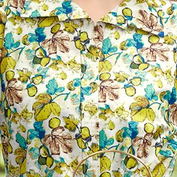 Anouk Printed Shirt Collar Neck Tunic & Flared Trouser Co-Ords image 2